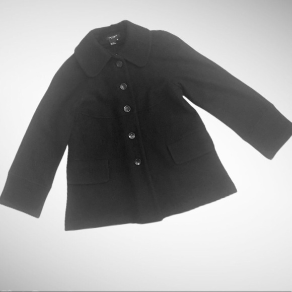 Sandro sportswear 100% black wool peacoat - Picture 2 of 7